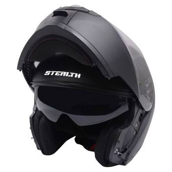 Stealth V159 Flip Road Helmet Plain Matt Black S