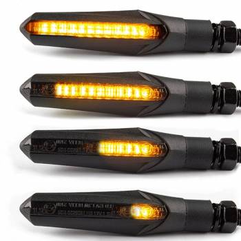 Lextek Sequential Matt Black  indicators