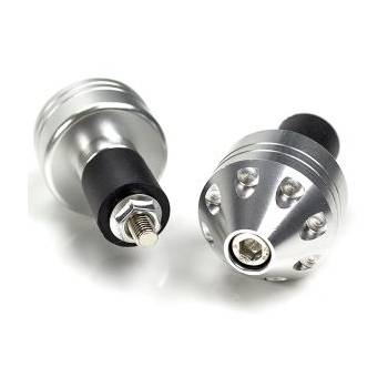 Lextek Universal Weighted Handlebar Ends Silver